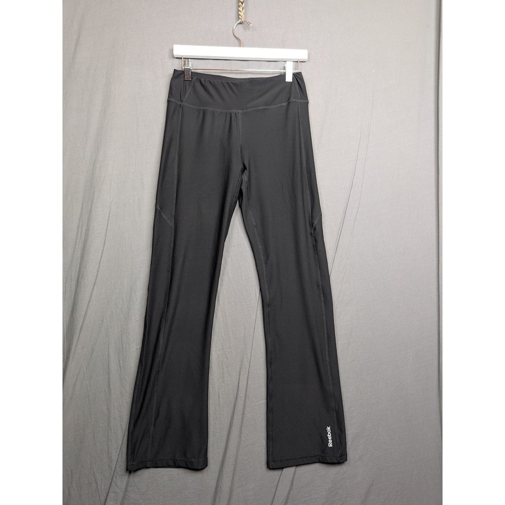 Reebok Women's Black Flare Leg Yoga Pants‎ Activewear Size Small
